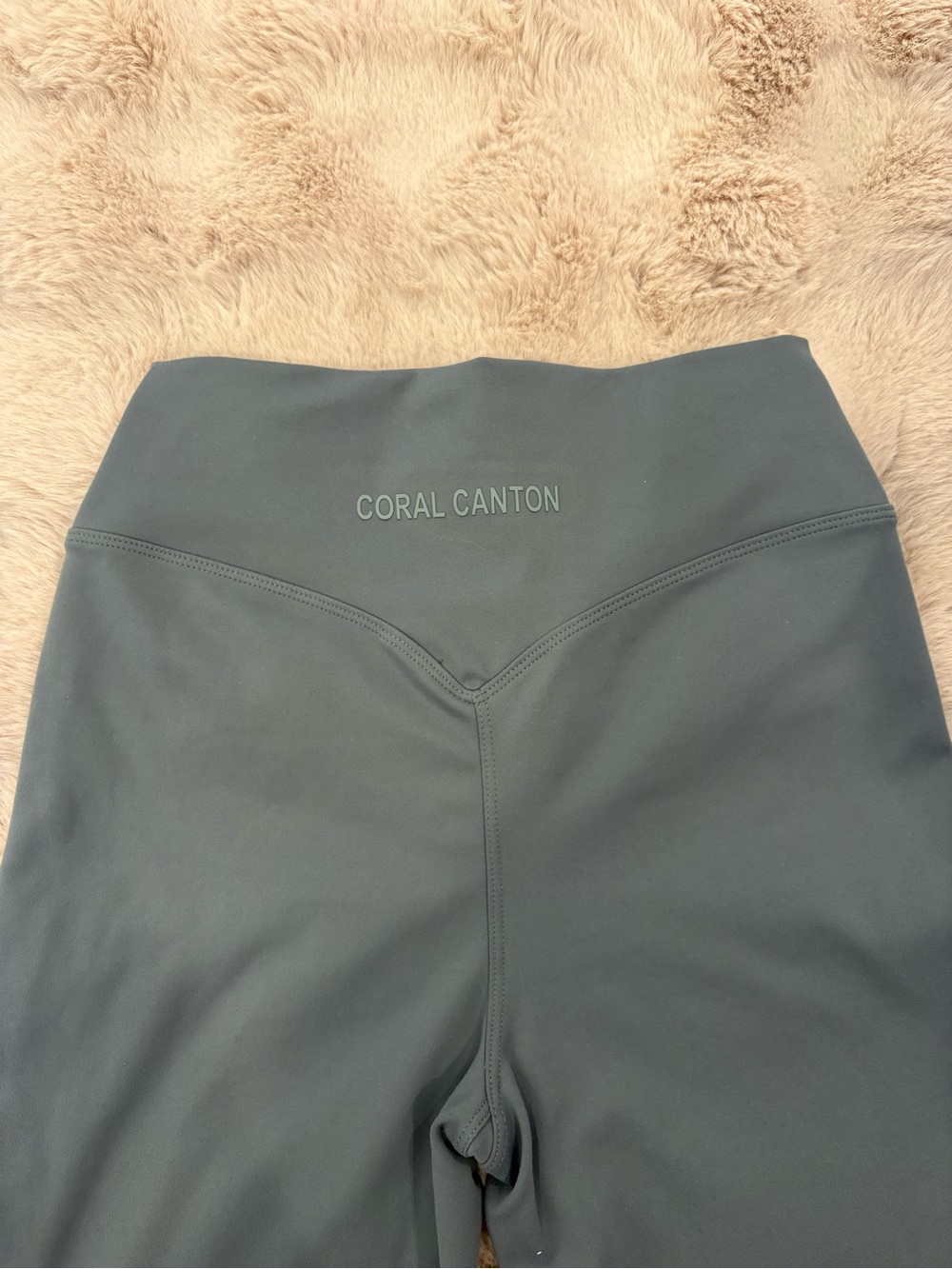 Coral Canton Flare Leggings